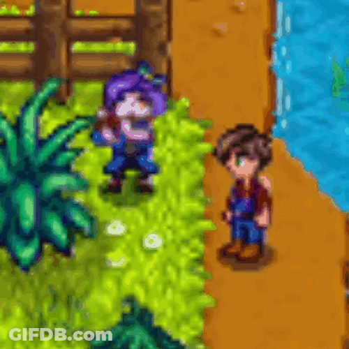 Stardew Valley Character Playing Flute GIF