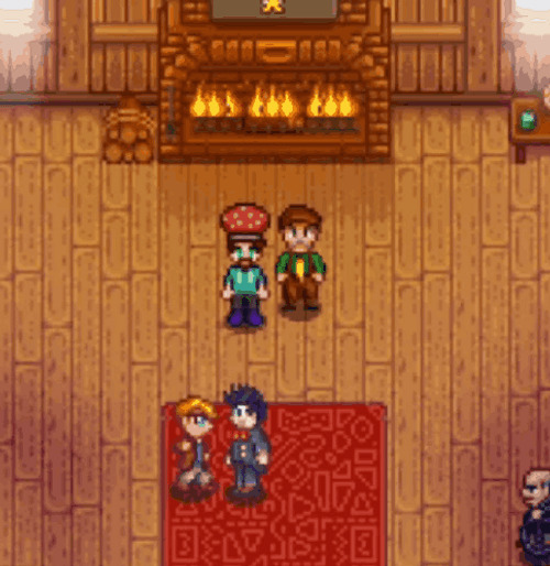 Stardew Valley Pierre Punching Morris GIF