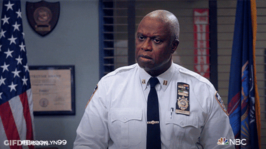 Stare Down Andre Braugher Brooklyn 99 GIF