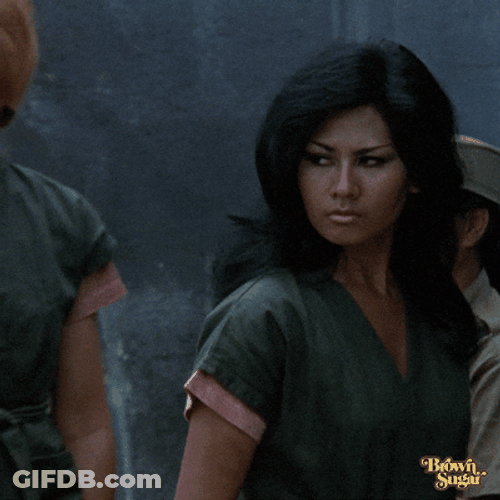 Stare Down Asian Lady Intense Look GIF