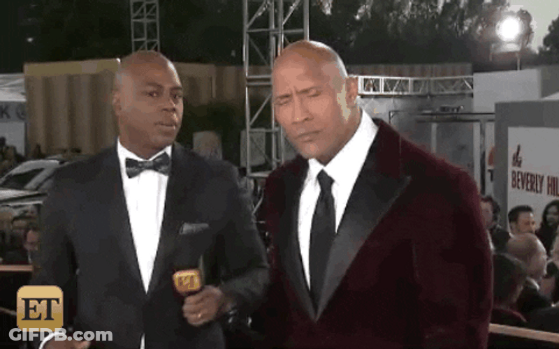 Stare Down Dwayne The Rock Johnson GIF