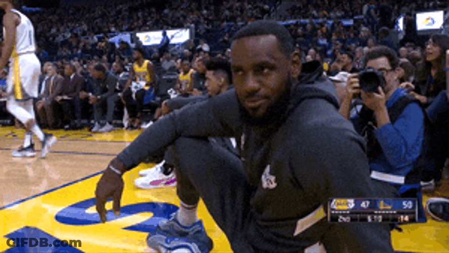 Stare Down NBA Legend Lebron James GIF