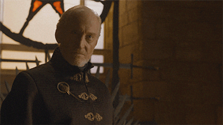 Stare Down Tywin Versus Tyrion Lannister GOT GIF