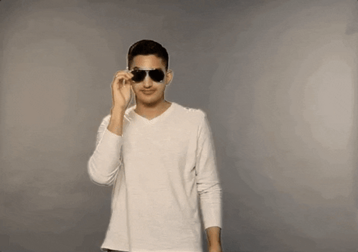 Stare Shady Judging GIF