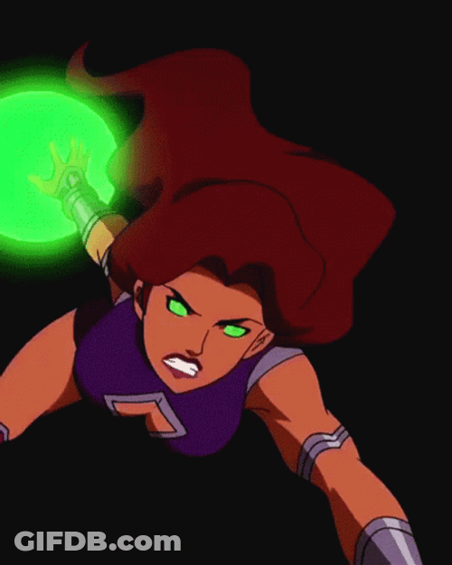 Starfire Energy Attack GIF