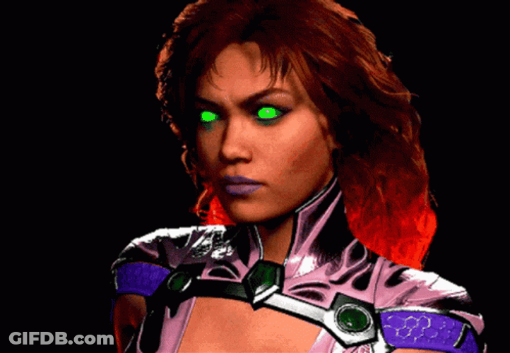 Starfire Eye Roll GIF