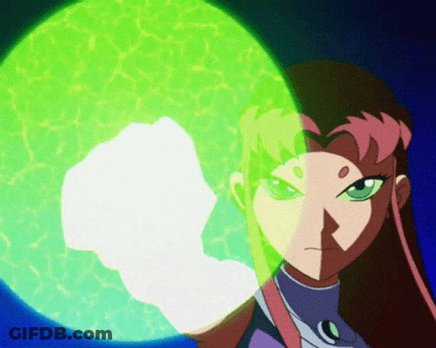 Starfire Green Power GIF