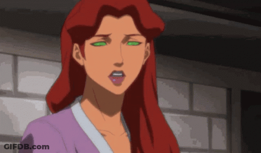 Starfire Laying On Couch GIF