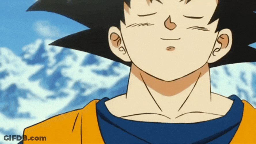 Staring Eyes Baby Goku GIF
