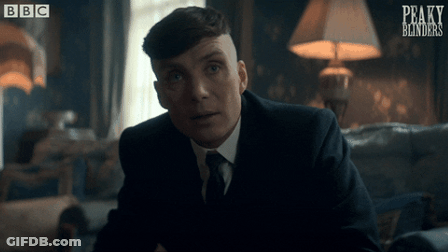 Staring Serious Thomas Shelby GIF