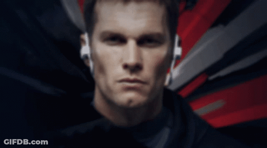 Staring Tom Brady Lets Go GIF