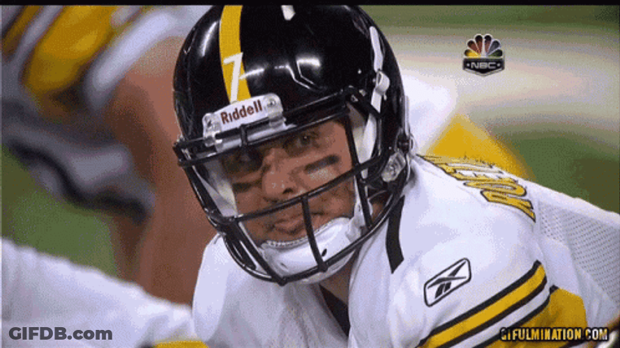 Staring Tongue Out Ben Roethlisberger GIF