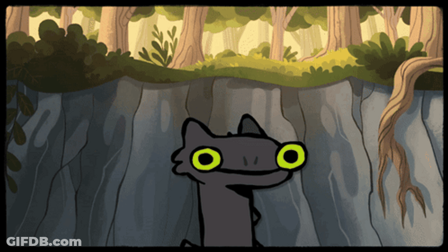 Staring Yawn Toothless Meme GIF
