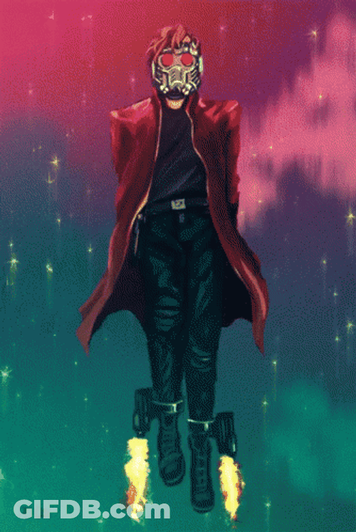 Starlord Animated Stars GIF