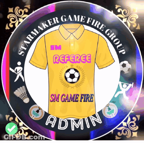 Starmaker Game Fire Group Logo With Yellow Shirt GIF