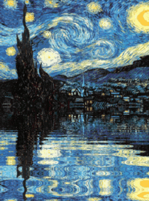 Starry Night Vincent Van Gogh GIF