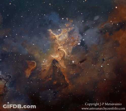 Starry Sky Painting Copyright J.P. Metsivainio GIF