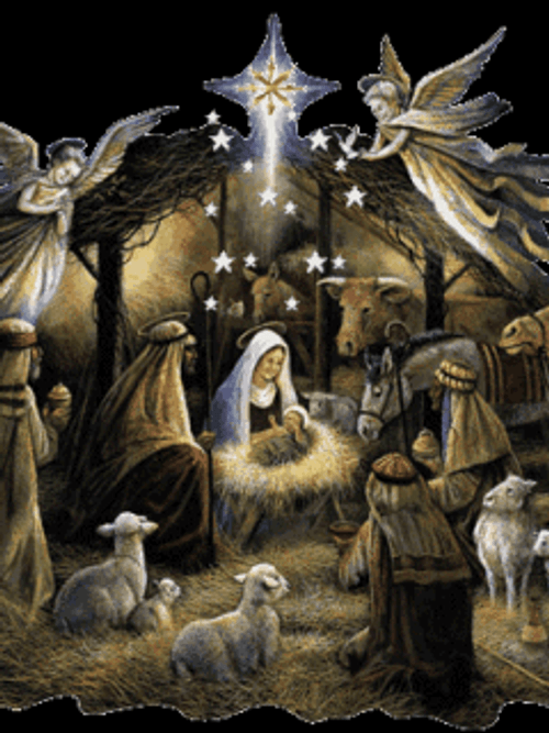 Stars Falling Beautiful  Nativity Of Jesus GIF