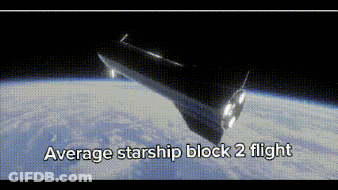 Starship Block 2 Flight GIF
