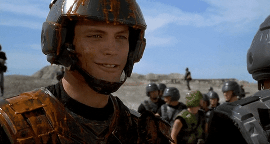 Starship Troopers Juan Rico Thank You Sir GIF