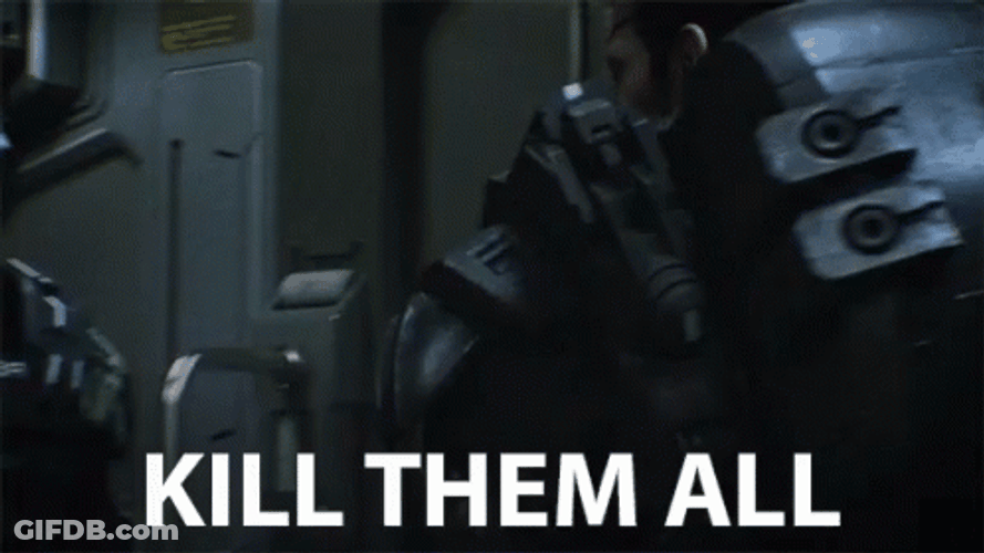 Starship Troopers Kill Them All GIF