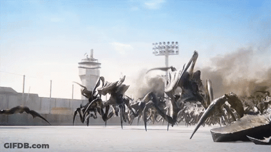 Starship Troopers Swarming Arachnids GIF