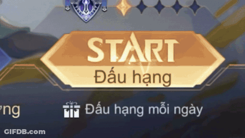 Start Sign On Blue Background GIF