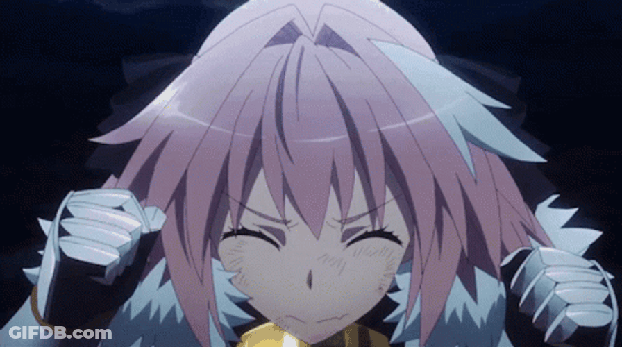 Startled Astolfo Shocked Reaction GIF