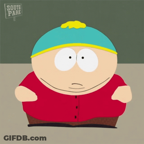 Startled Eric Cartman Thumbs Up GIF