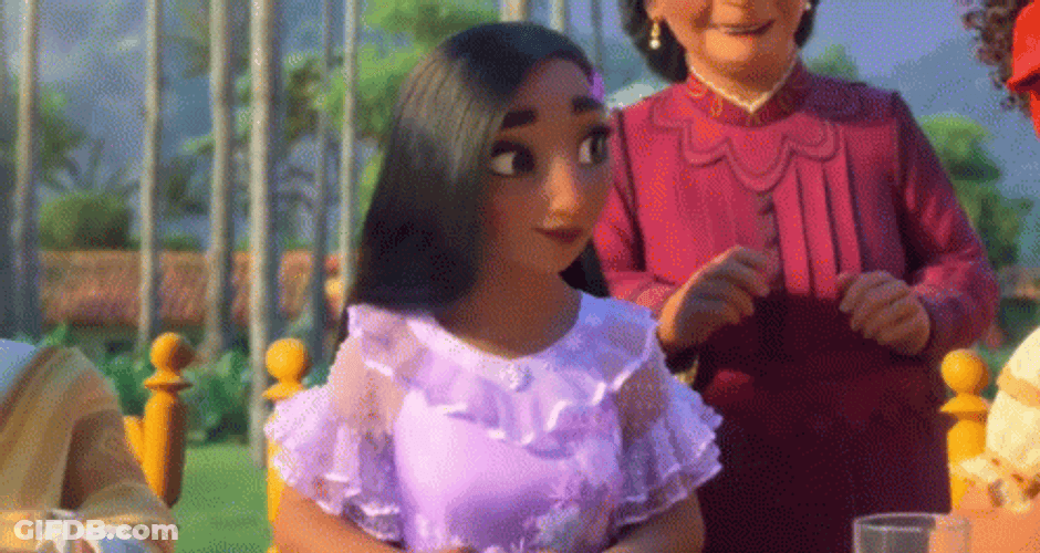 Startled Isabela Shocked Reaction Encanto GIF