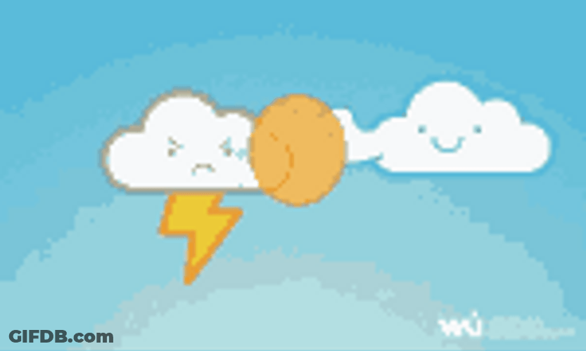 Static Clouds Lightning GIF