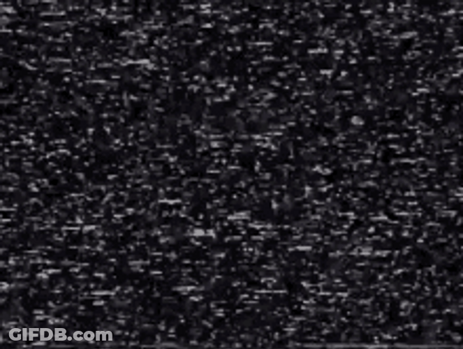 Static Glitch Black White GIF