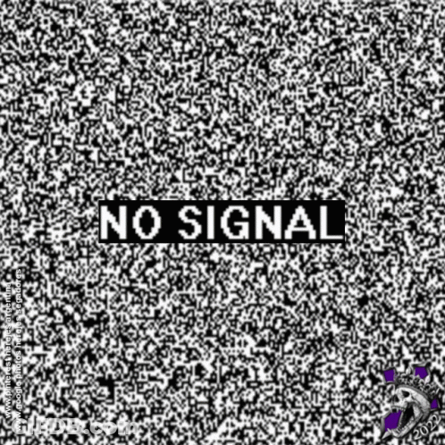 Static Glitch No Signal Skull GIF