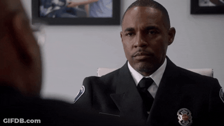 Station 19 Ben Warren Looking Away GIF