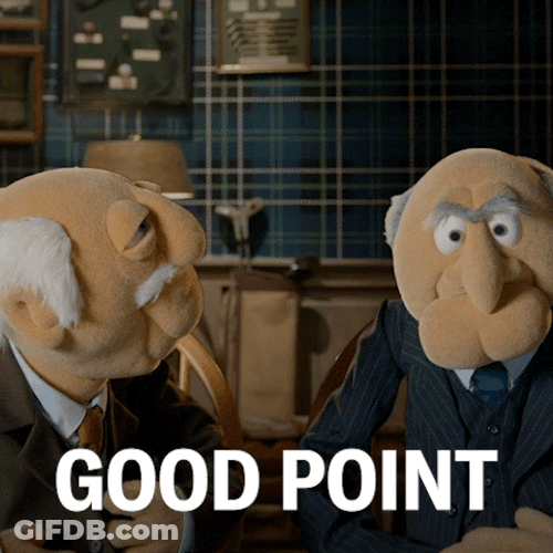 Statler And Waldorf Good Point GIF
