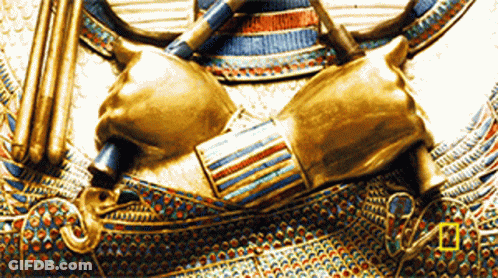 Statue Close Up With National Geographic Logo GIF