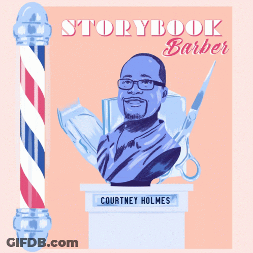 Statue Of Barber Courtney Holmes GIF