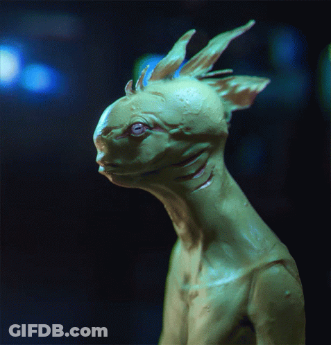 Statue Of Creature With Long Neck GIF