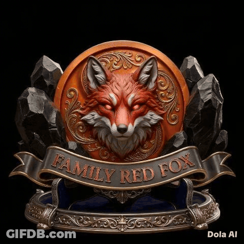 Statue Of Fox Family Red Fox GIF