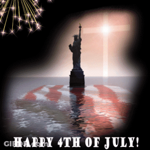 Statue Of Liberty Happy Fourth Of July GIF