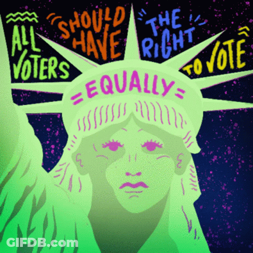 Statue Of Liberty Should Have The Right To Vote GIF