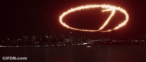 Statue Of Liberty Surrounded By Circle Of Light GIF