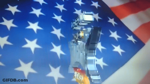 Statue Of Man With Freedom GIF
