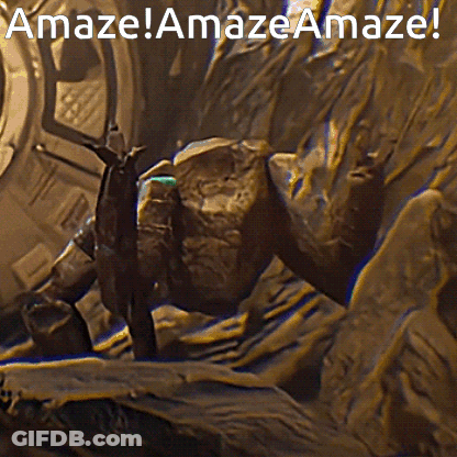 Statue Saying Amaze! Amaze! GIF
