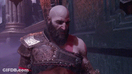 Statue With Chains Around Body GIF