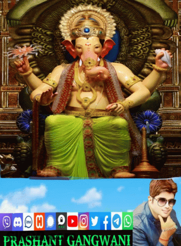 Statue With Prashant Gangwani Name GIF
