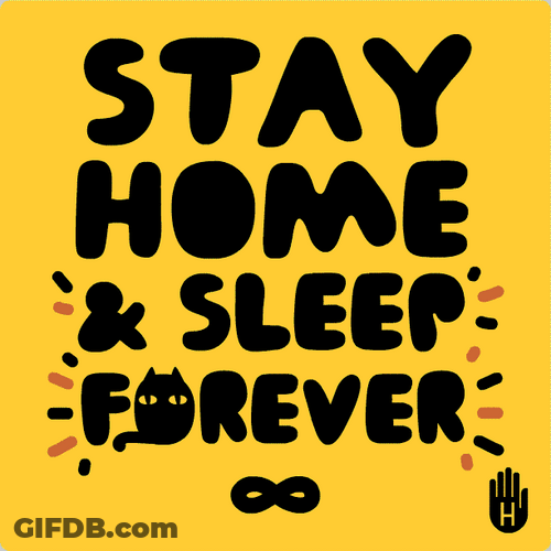 Stay At Home And Sleep Forever GIF