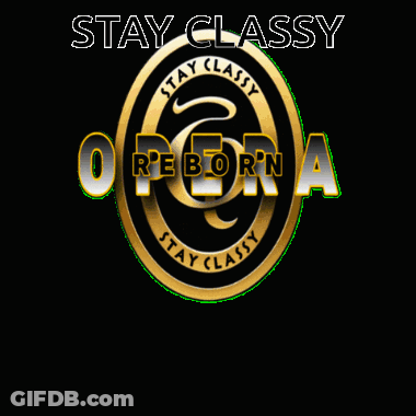 Stay Classy Opera Logo GIF