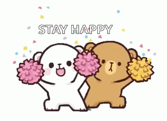 Stay Happy Milk Mocha GIF