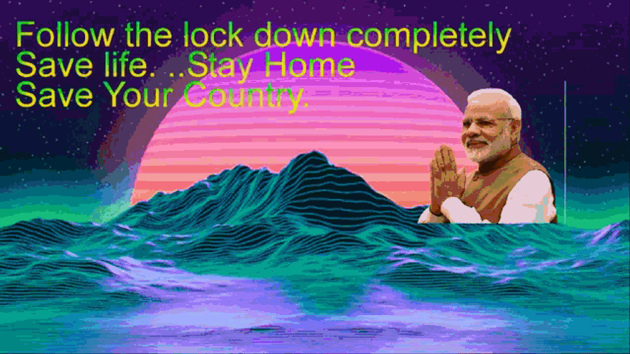 Stay Home Follow Lock Down Completely GIF